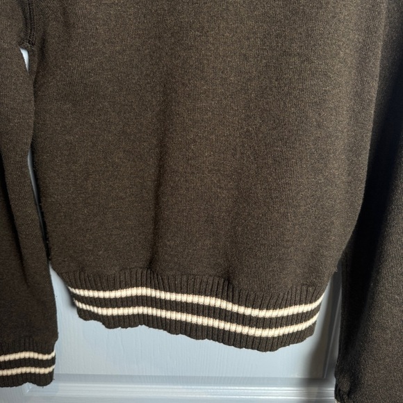 VTG Woolrich Y2K Zip Up Sweater Sz M Track Blokette Blokecore Made in Italy Wool - Picture 11 of 16